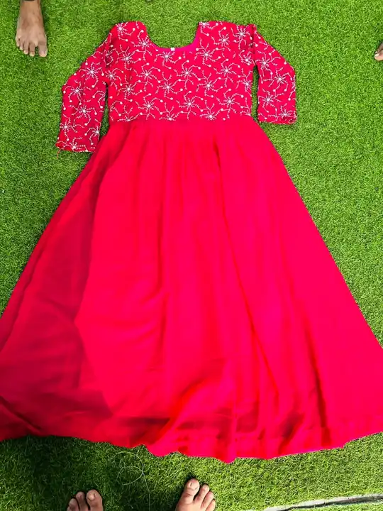 GOWN COLLECTION 

FEBRIC GORJET 

SIZE S TO XXL

PIS 200 

MOQ AVAILABLE 

RATE X 

LOCATION S uploaded by business on 12/2/2023