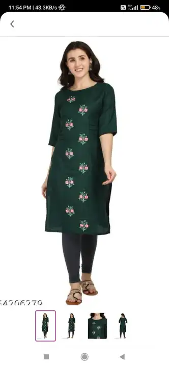 *WOMEN KURTI COLLECTION*

*WITH EMBROIDERY WORK*

*FABRIC MEGIC COTTAN*

*SIZE S TO XXL MIX*

*COLOU uploaded by Krisha enterprises on 12/2/2023