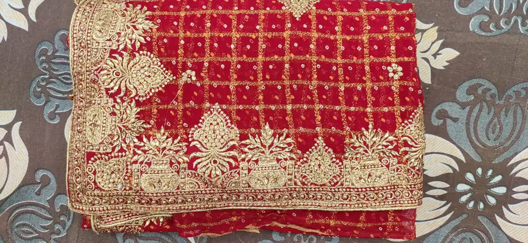 Pure bandhani saree uploaded by business on 12/3/2023
