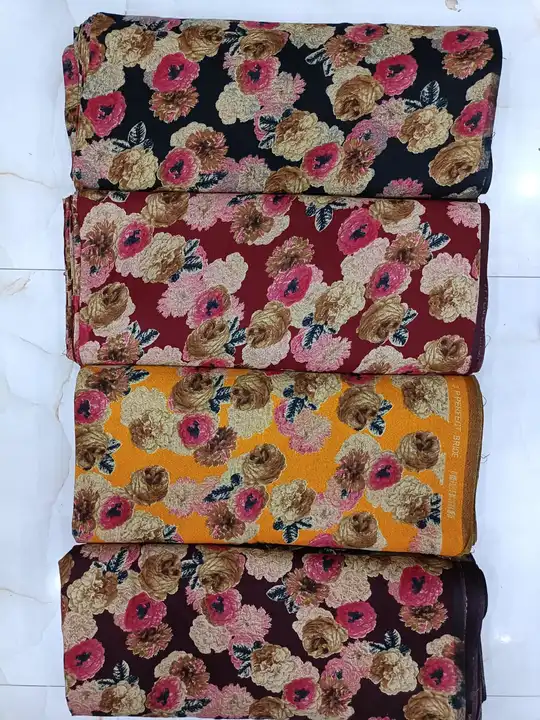 Woollen print fabric  uploaded by Astha enterprises  on 12/3/2023
