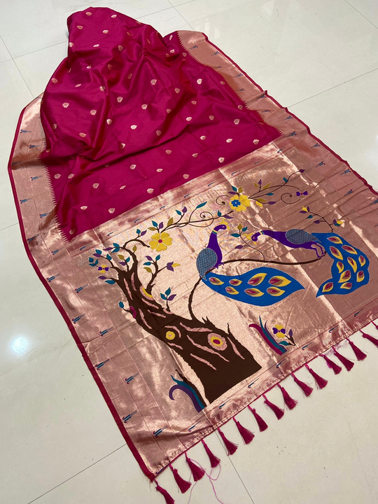 _🔥 *Paithani saree you never seen before*_🔥

_🧶New Concept Adorable Design Beautiful pure soft Pa uploaded by Divya Fashion on 12/3/2023