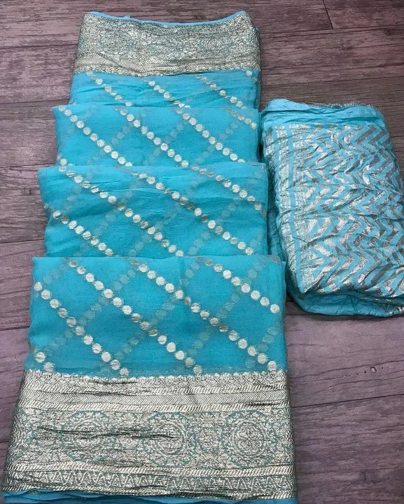 *MAKING CUSTOMERS HAPPY IS OUR PRIORITY AND WE DO OUR DUTY PROPERLY*

Pure Viscose Georgette Saree W uploaded by business on 12/4/2023