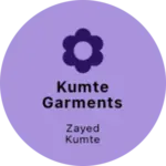 Business logo of Kumte garments