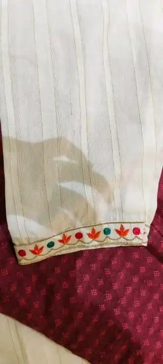 Embroidery khadi cotton kurti, only kurti uploaded by XANON CLOTHING on 12/4/2023