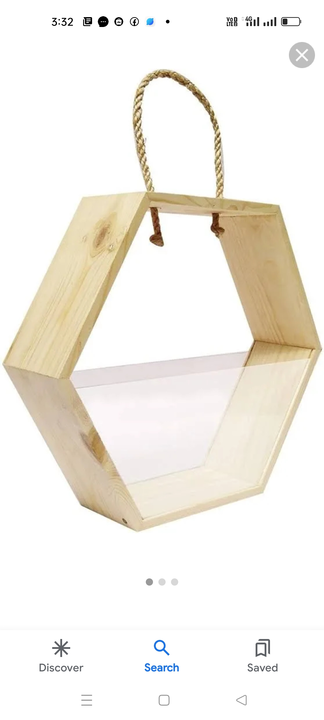 Pine wood & clear acrylic hamper  uploaded by business on 12/4/2023