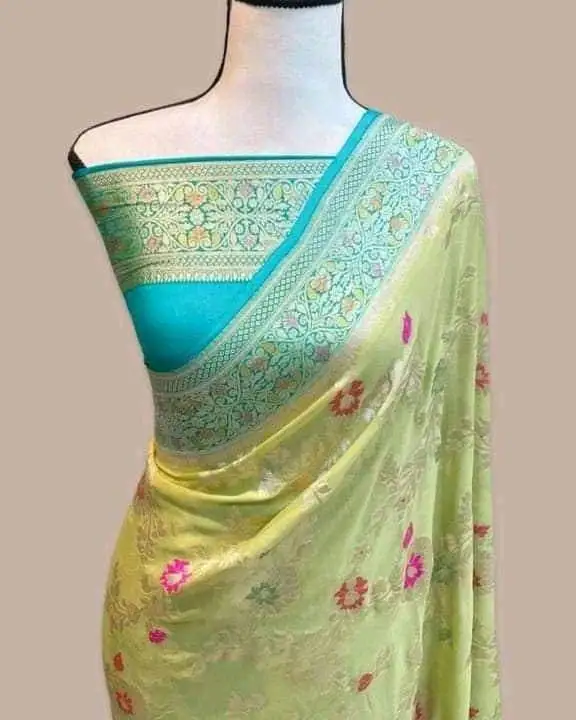 Banarasi georgette silk  uploaded by NOOR FABRICS.  on 12/4/2023