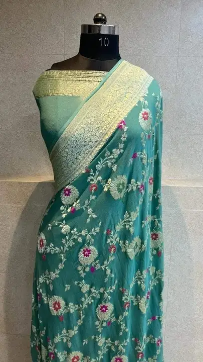 Banarasi georgette silk  uploaded by NOOR FABRICS.  on 12/4/2023