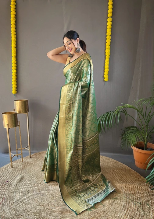 Kanchipuram silk saree uploaded by Maa Karni Fashion on 12/4/2023