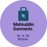 Business logo of Mohiuddin garments