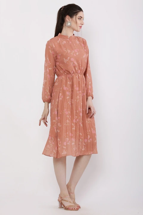 georgette floral printed Dress  uploaded by Aarya Designer on 12/5/2023