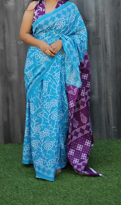 Beautiful cotton mulmul saree  uploaded by The print house  on 12/5/2023