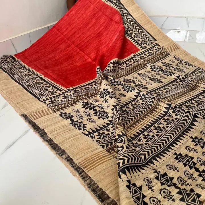 Tassar silk saree  uploaded by Vishal handloom on 12/5/2023