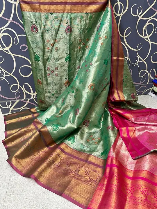 Tissue Waskat Saree uploaded by business on 12/5/2023