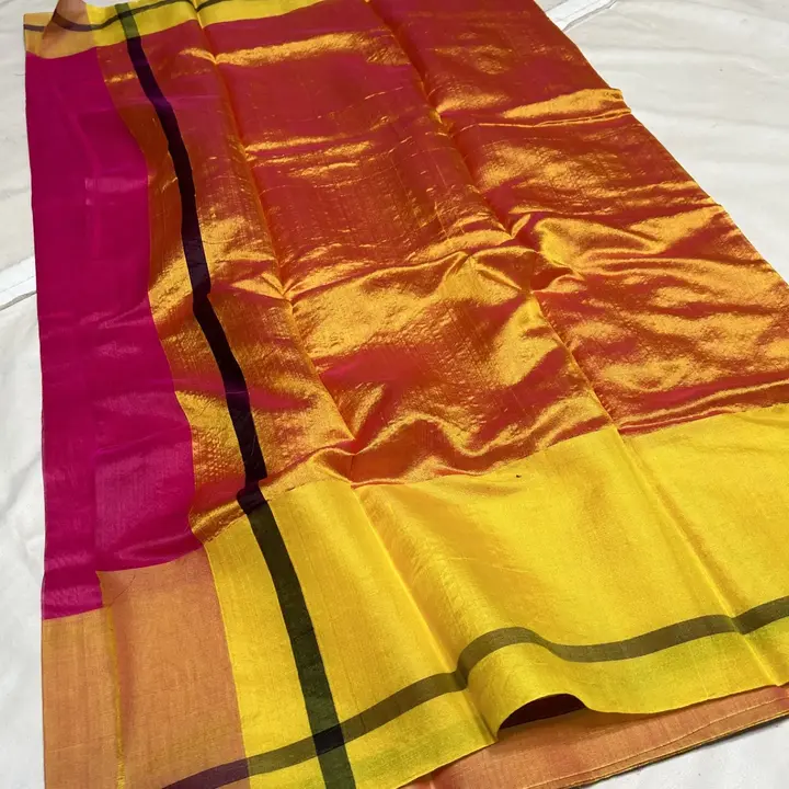 Pure handwoven traditional chanderi masrise silk saree uploaded by Virasat handloom chanderi on 12/5/2023