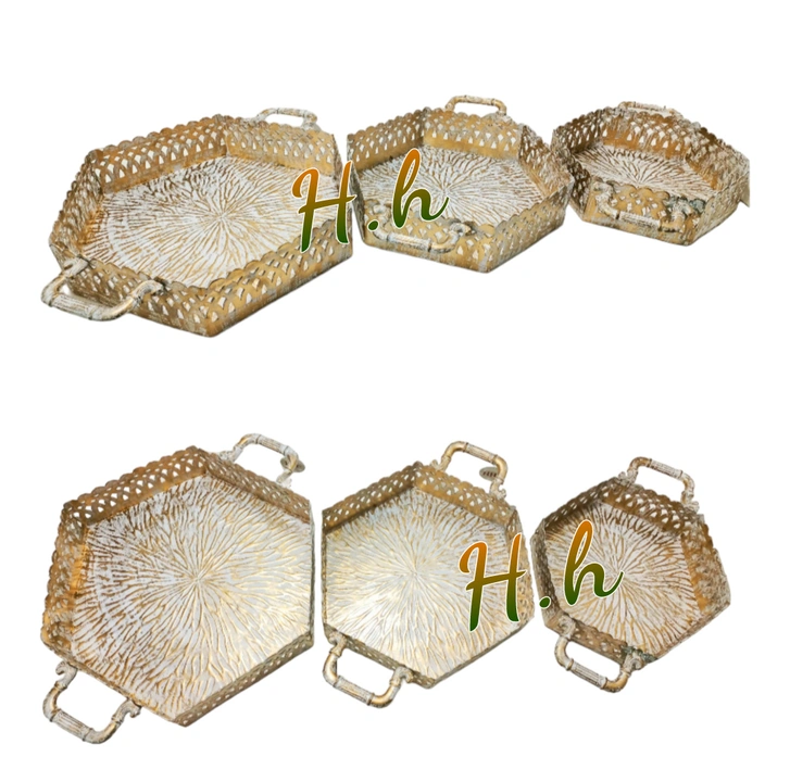 Decorative Beautiful Metal Trays Collection Used For Gifting Available  in Very Reasonable Prices 
K uploaded by business on 12/5/2023