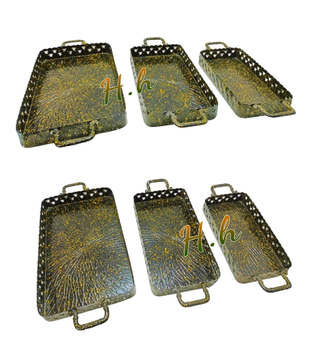 Decorative Beautiful Metal Trays Collection Used For Gifting Available  in Very Reasonable Prices 
K uploaded by business on 12/5/2023