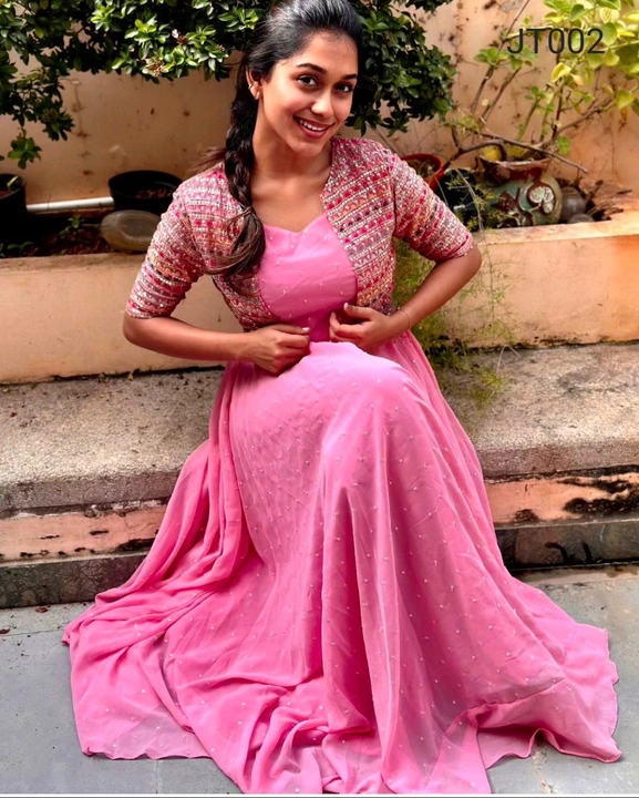 Pink Gown With Koti uploaded by business on 12/6/2023