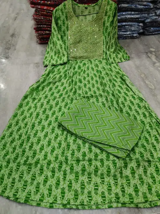 Nayra Cut Kurti Pant Set  uploaded by Shree Shyam Fashion on 12/6/2023