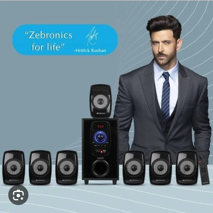 Zebronics home theatre 7.1 surround sound super bass effect  uploaded by Manohar electronics on 12/6/2023