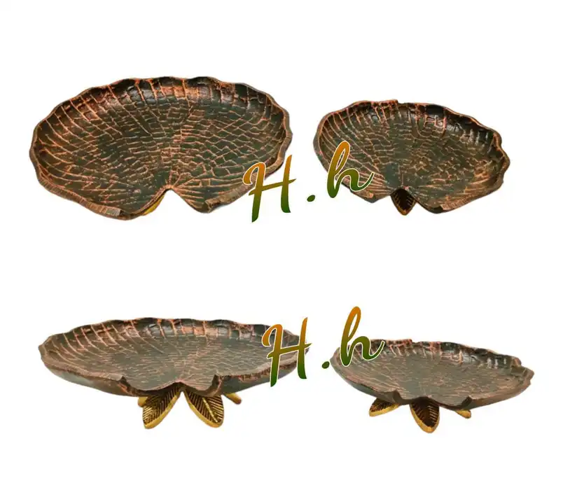 Decorative Beautiful Metal Trays Bowls Collection Used For Gifting & Decor  Available  in Very Reaso uploaded by Hina Handicrafts on 12/6/2023