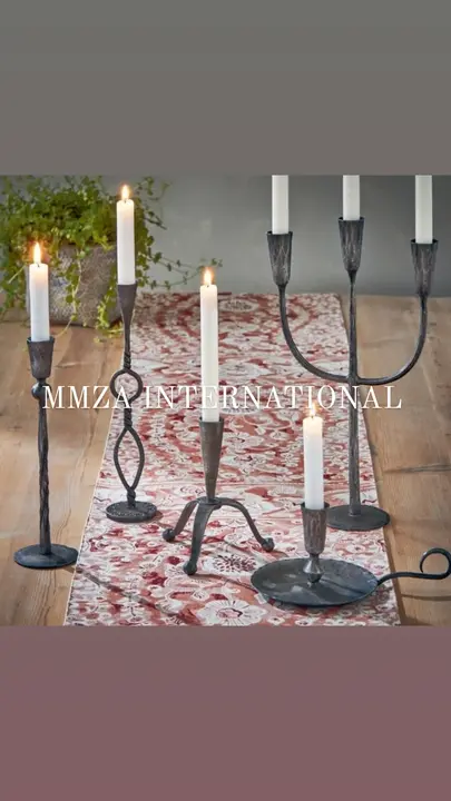 MMZA INTERNATIONAL hand forged iron candle holders manufacturer supplier in Moradabad  uploaded by M/S MMZA INTERNATIONAL  on 12/6/2023