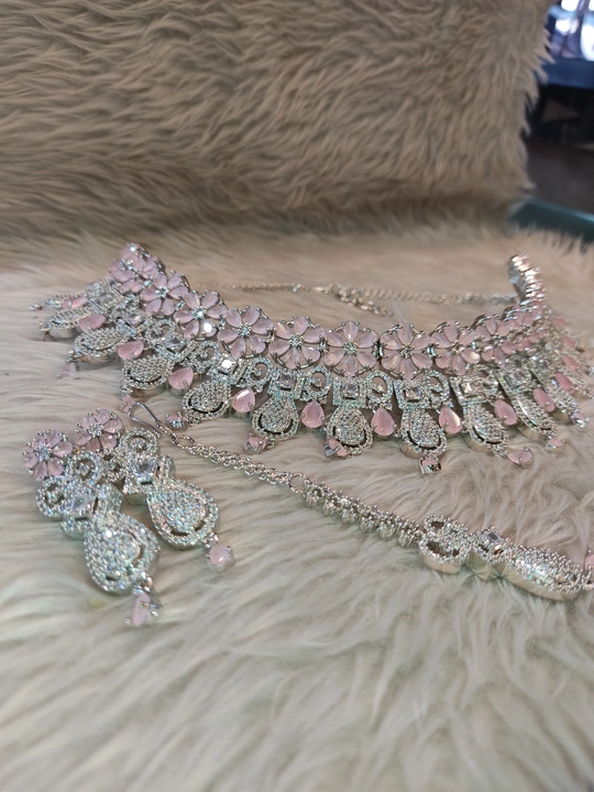 America diamond chokker necklace  uploaded by H.M FINE ART'S on 12/7/2023