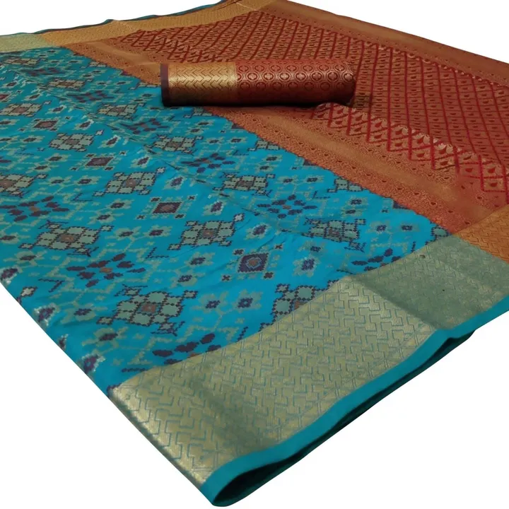 🔅 *NEW LAUNCHING* 🔅

*Catalogue - *Patola*

*Fabric*- *Soft Handloom patolasilk weaving with fully uploaded by Divya Fashion on 12/7/2023