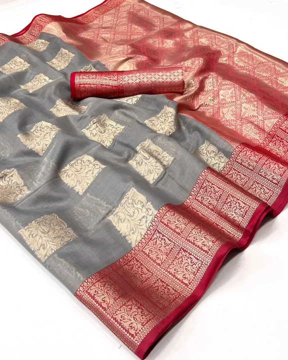 🔅 *NEW LAUNCHING* 🔅

*Catalogue - *Aaditya*

*Fabric - Pure Linen saree with gold zari weaving wit uploaded by Divya Fashion on 12/7/2023