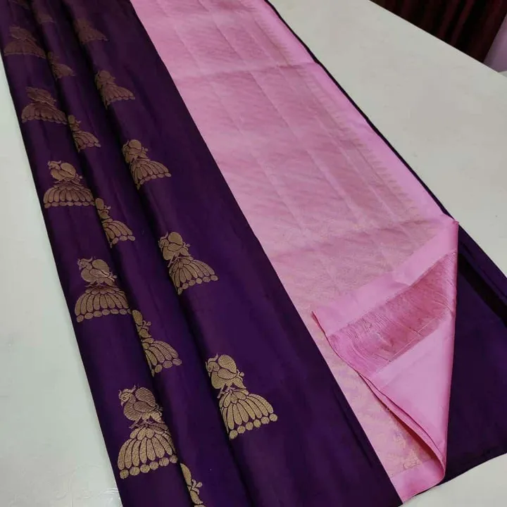 *FABRIC : SOFT LICHI SILK CLOTH.*

*DESIGN : BEAUTIFUL RICH PALLU & JACQUARD WORK ON ALL OVER THE SA uploaded by business on 12/7/2023