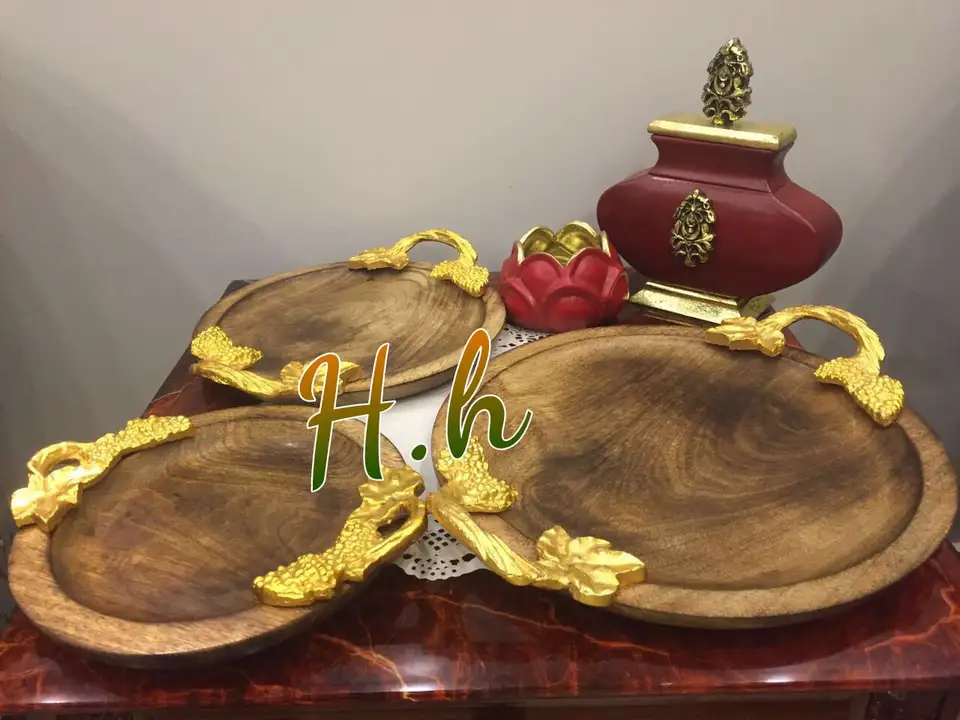 Decorative Beautiful Mango Wood Trays Bowls Collection Used For Gifting & Decor  Available  in Very  uploaded by Hina Handicrafts on 12/7/2023