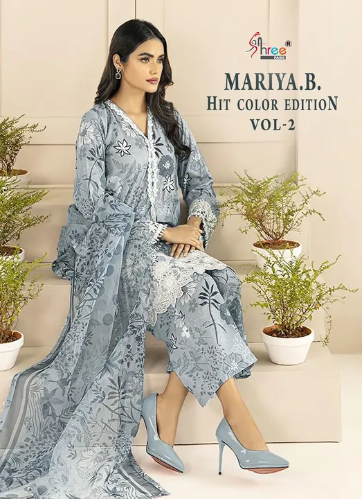 Pakistani lawn MARIA B HIT COLOR EDITION VOL-02 uploaded by Salecrowd on 12/7/2023