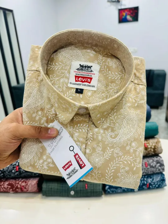 LEVIS
FABRIC 100% MILL MADE COTTON
SIZES M L XL
SHADES 27
MINIMUM ORDER QUANTITY 81 
 uploaded by Garg Enterprises  on 12/7/2023