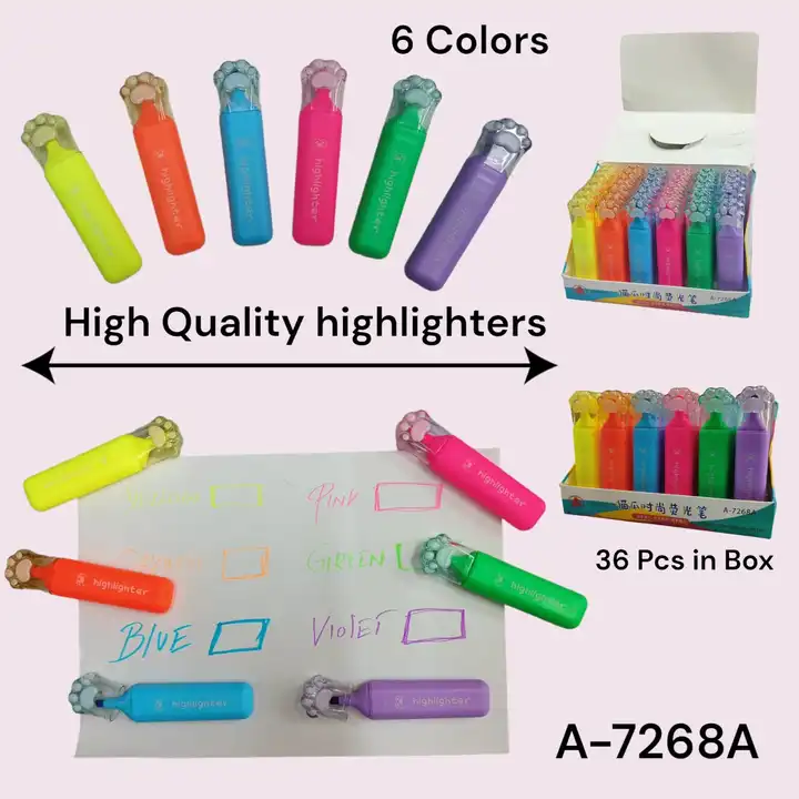 Premium High Quality Pastel colour Highlighters  uploaded by Sha kantilal jayantilal on 12/7/2023