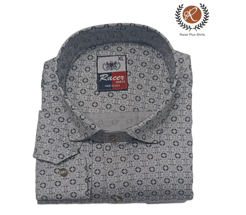 🏁🏁RACER PLUS🏁🏁(SUB BRAND OF 1KKA) EXCLUSIVE COTTON PRINTED BOX PACK SHIRTS FOR MENS uploaded by Kushal Jeans, Indore on 12/7/2023