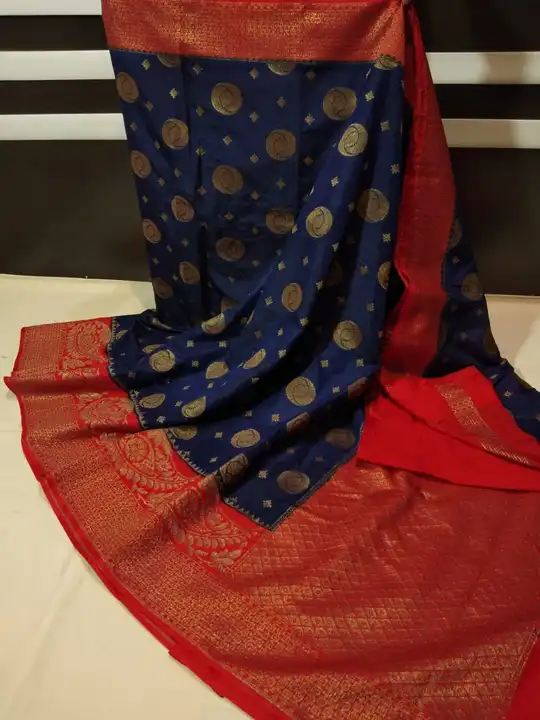 Semi dupion silk saree uploaded by zr saree on 12/7/2023