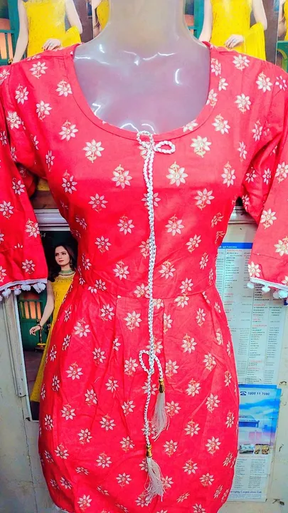 👆🏻👆🏻👆🏻

Style : Tunik Printed Kurti with designer print 

Fabric: Rayon Print 

Size: L or XL
 uploaded by Ridhi Sidhi Creation 9512733183 on 12/7/2023