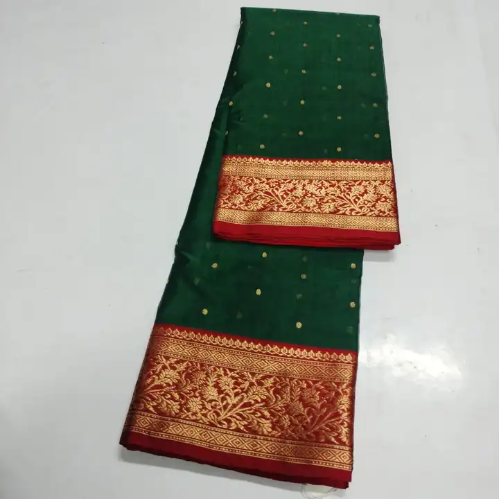 Pure handwoven traditional chanderi katan silk saree uploaded by Virasat handloom chanderi on 12/7/2023