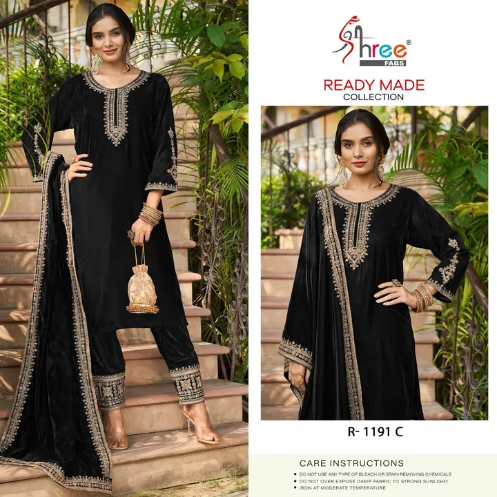 shree fabs lounch redyment velvet collection 

*SV-1191. READYMADE ℂ𝕆𝕃𝕃E𝕋𝕀𝕆ℕ*

top _ 9000 velv uploaded by Ayush fashion on 12/7/2023