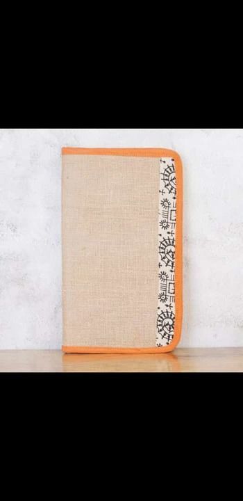Mini jute folder for document, cheque book holder uploaded by Charul Apparel  on 3/24/2021