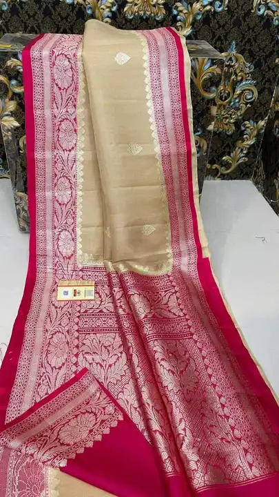 Semi Georgette katan typ silk saree uploaded by zr saree on 12/8/2023