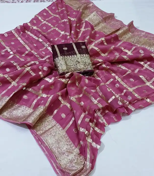 Jorjet febric saree  uploaded by business on 12/8/2023
