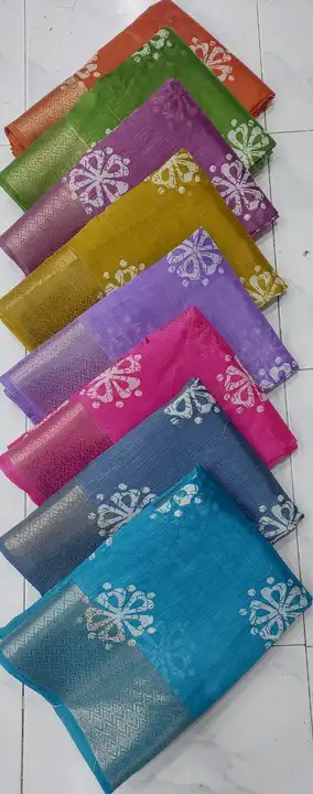 Fancy Cristal dobi boder printed saree  uploaded by NARMADA SILK on 12/8/2023