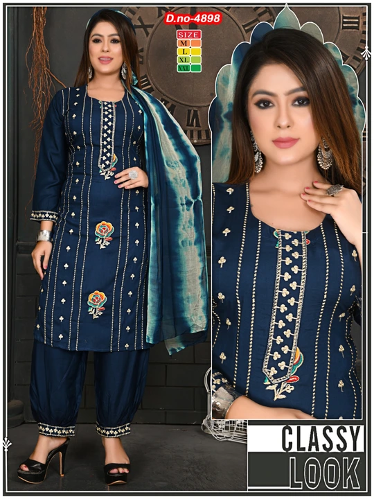 Top and bottom with dupatta  uploaded by H Kumar Manufacturer on 12/8/2023