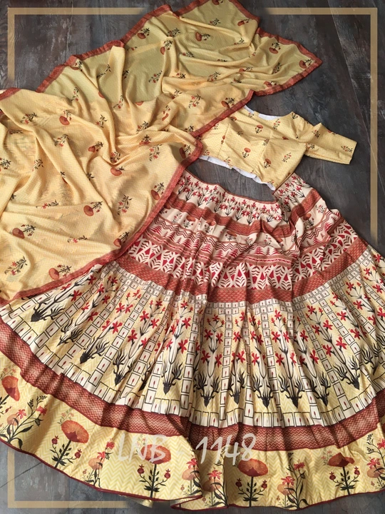 Amazing vaishali silk printed lehenga choli uploaded by Rang Bhoomi on 12/8/2023