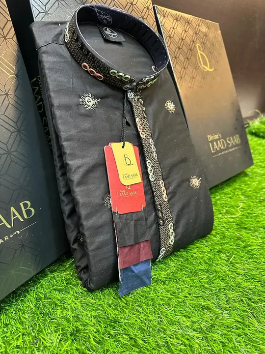 🫅🫅 LAAD SAHAB 🫅🫅KURTA PYAJAMA SET FOR MEN BOX PACK uploaded by Kushal Jeans, Indore on 12/8/2023