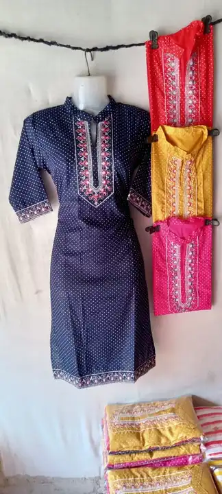 Embroidery kurti  uploaded by Sneha collection 9593994622 call me on 12/8/2023