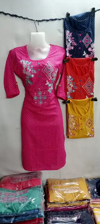 Embroidery kurti  uploaded by Sneha collection 9593994622 call me on 12/8/2023