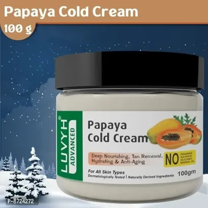 Luvyh Papaya Hydrating Cold Cream  Winter Creme for Women and Men (100g) for Skin Brightening uploaded by Trending products on 12/8/2023