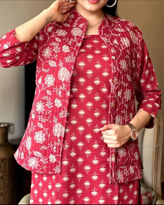Cotton kurti pant and jacket  uploaded by Radha Rani creation on 12/8/2023