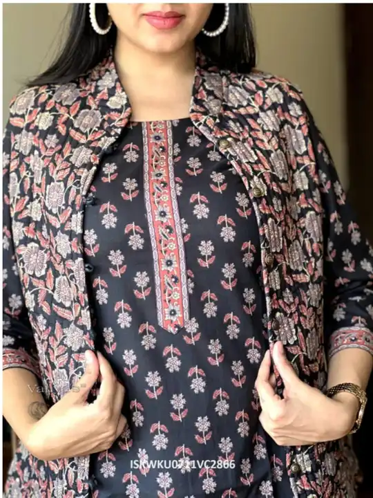 Cotton kurti pant and jacket  uploaded by Radha Rani creation on 12/8/2023